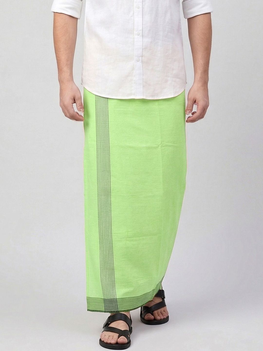 TUNI MANI Men Solid Cool Cotton Dhoti-picture-34