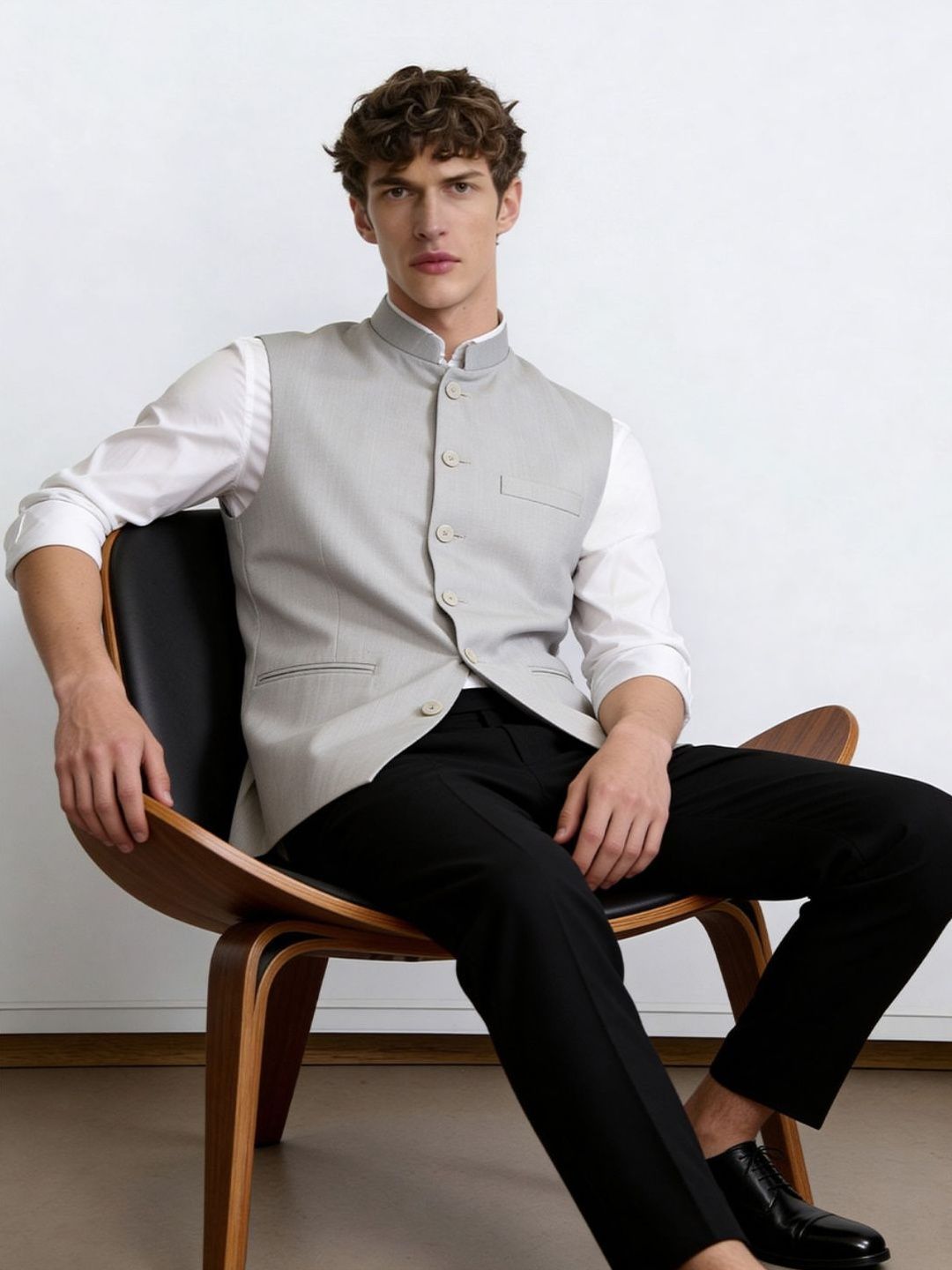 Greenfibre Woven Nehru Jackets-picture-53