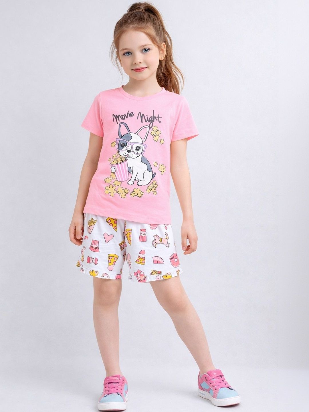YK Girls Printed Night suit-picture-14