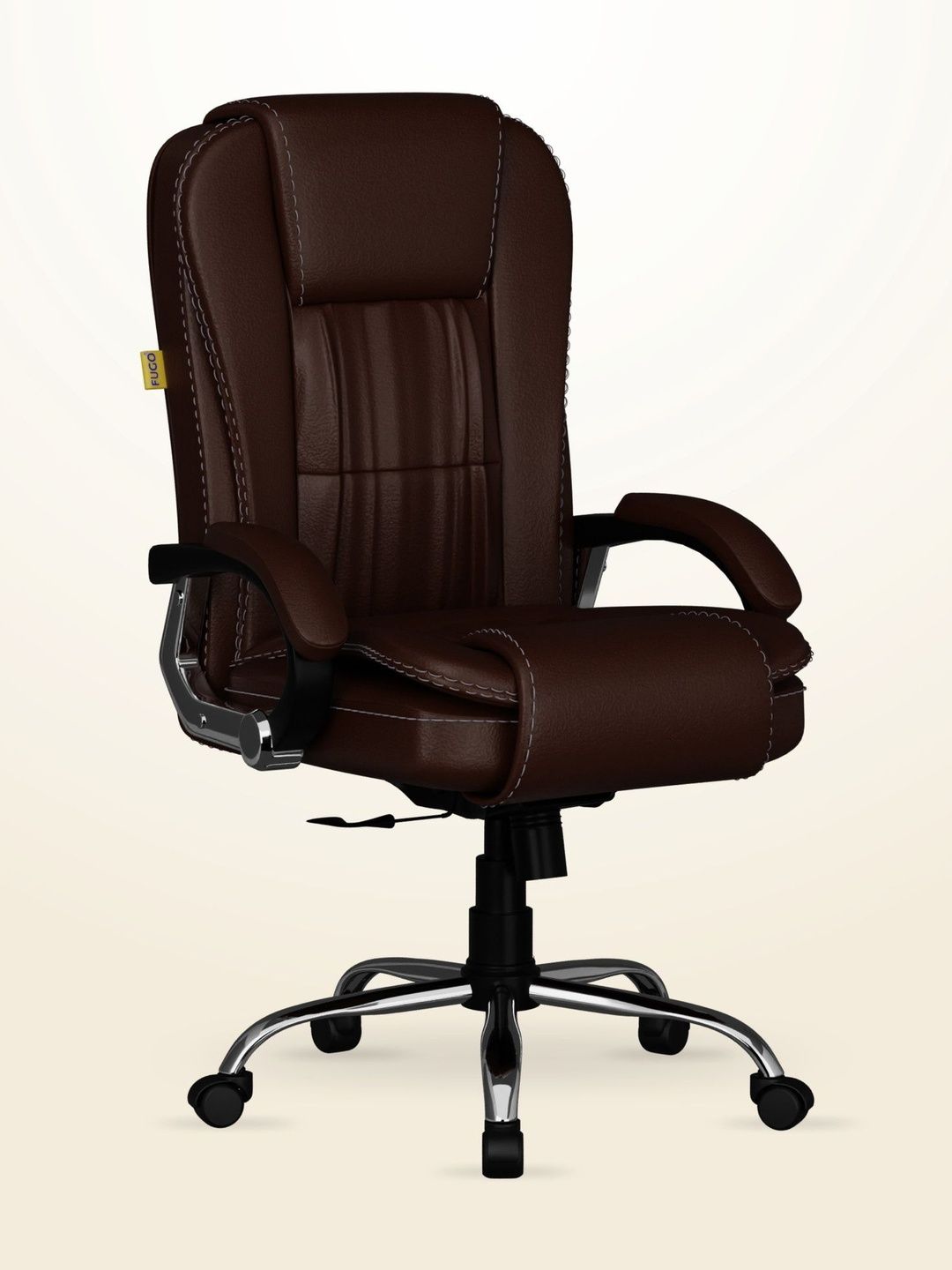FUGO Brown Study Arm Chair Study Chair-picture-11