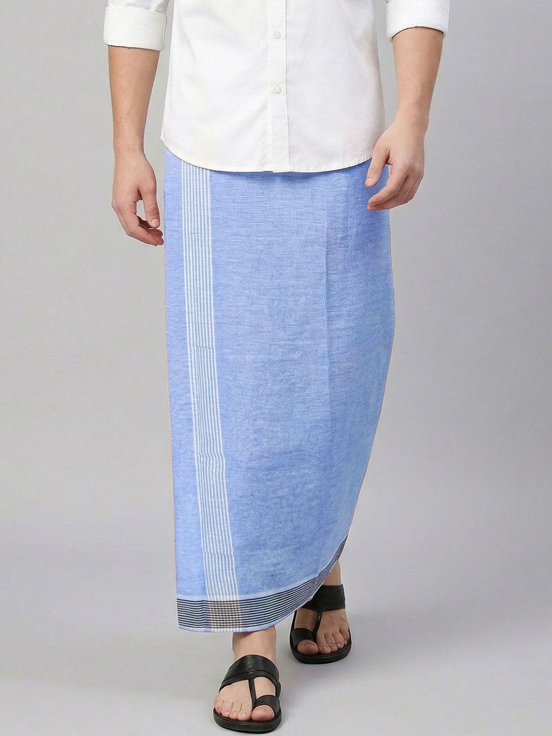 TUNI MANI Men Solid Cool Cotton Dhoti-picture-26