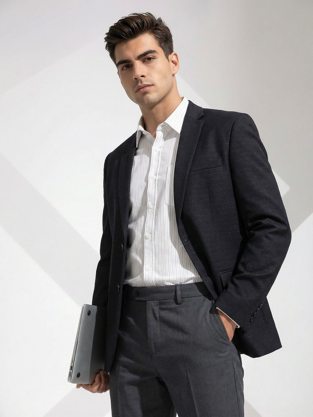 INVICTUS Notched Lapel Collar Formal Blazer-picture-58