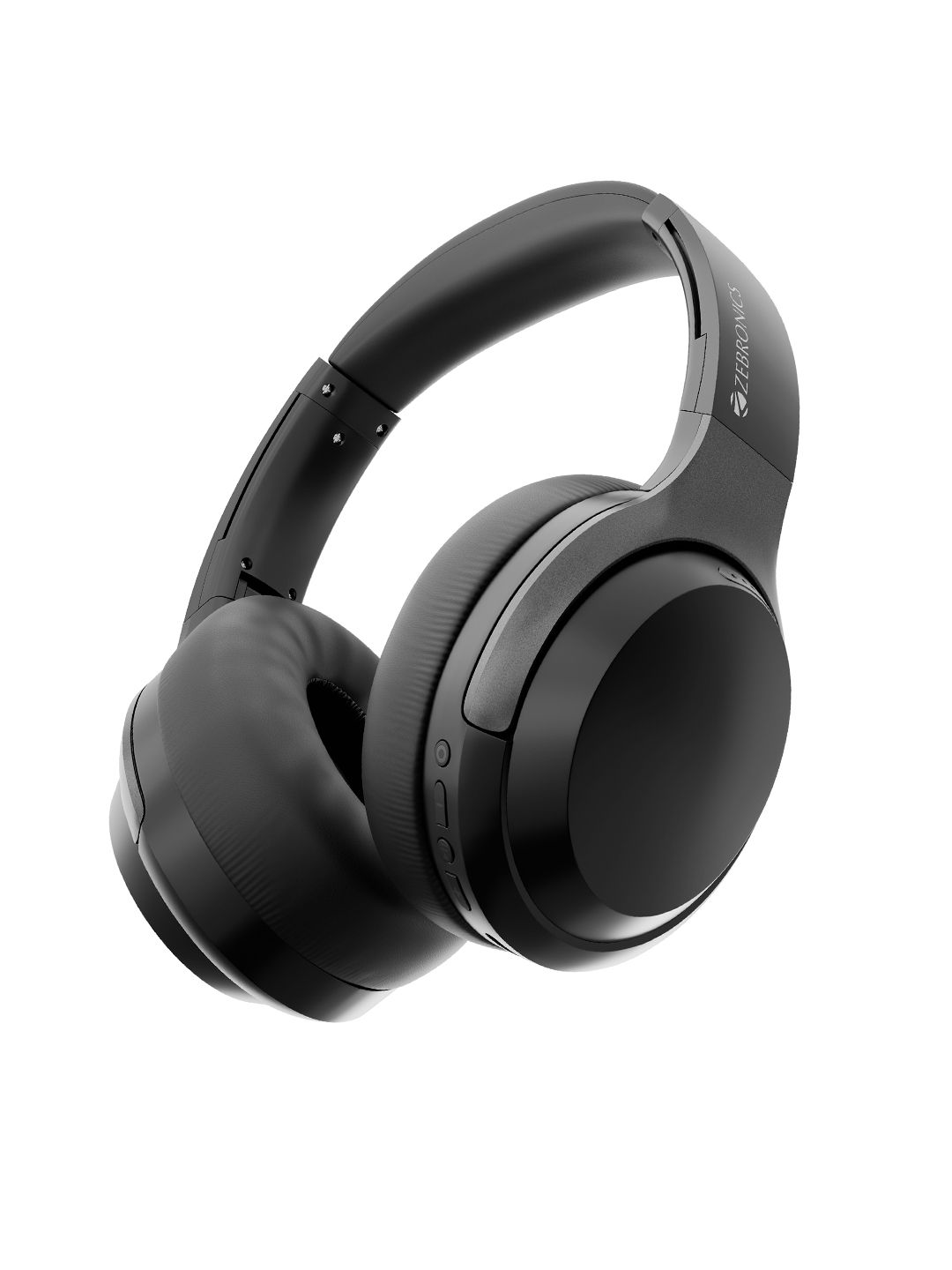 ZEBRONICS Duke Plus Wireless Over-Ear Headphones Black-image-1