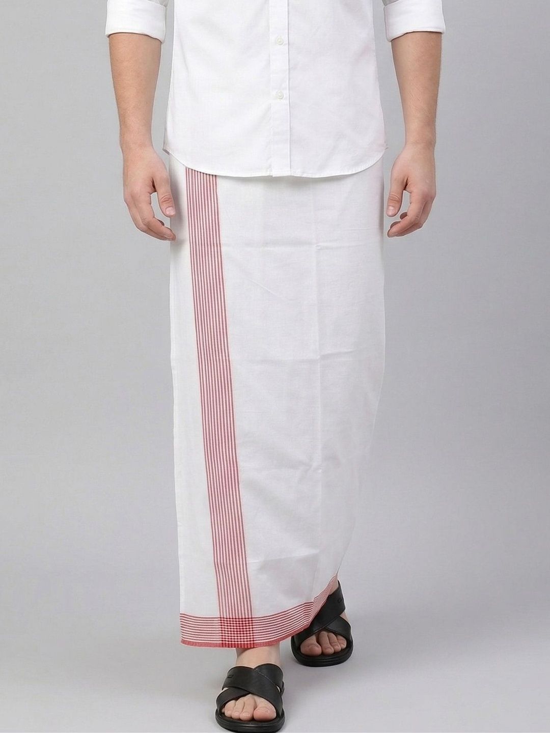 TUNI MANI Men Solid Cool Cotton Dhoti-picture-32