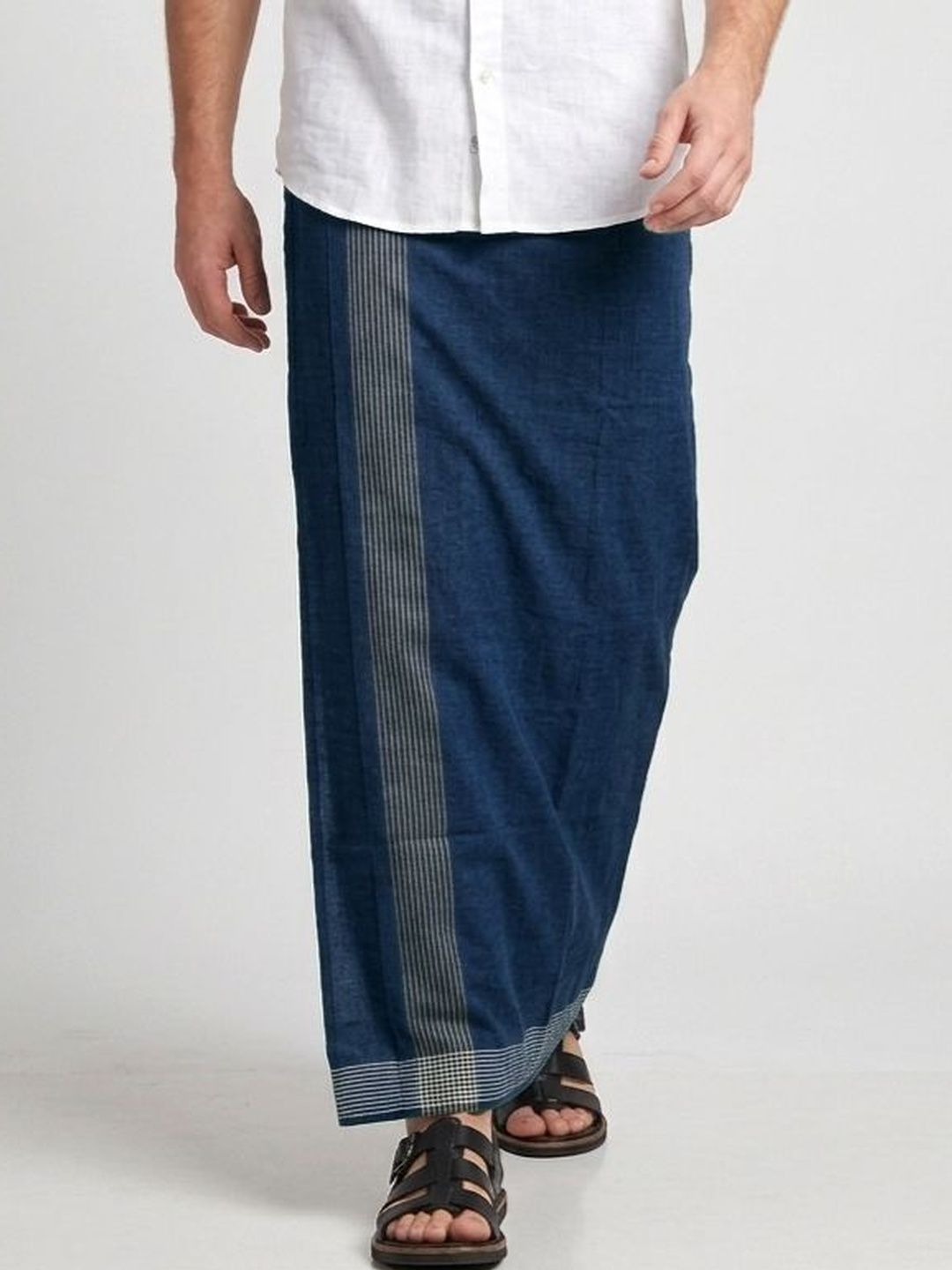 TUNI MANI Men Solid Cool Cotton Dhoti-picture-29