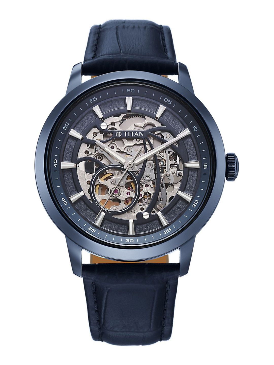 Titan Men Phoenix Automatic Analog Blue Dial Watch - 90223QL01-image-45