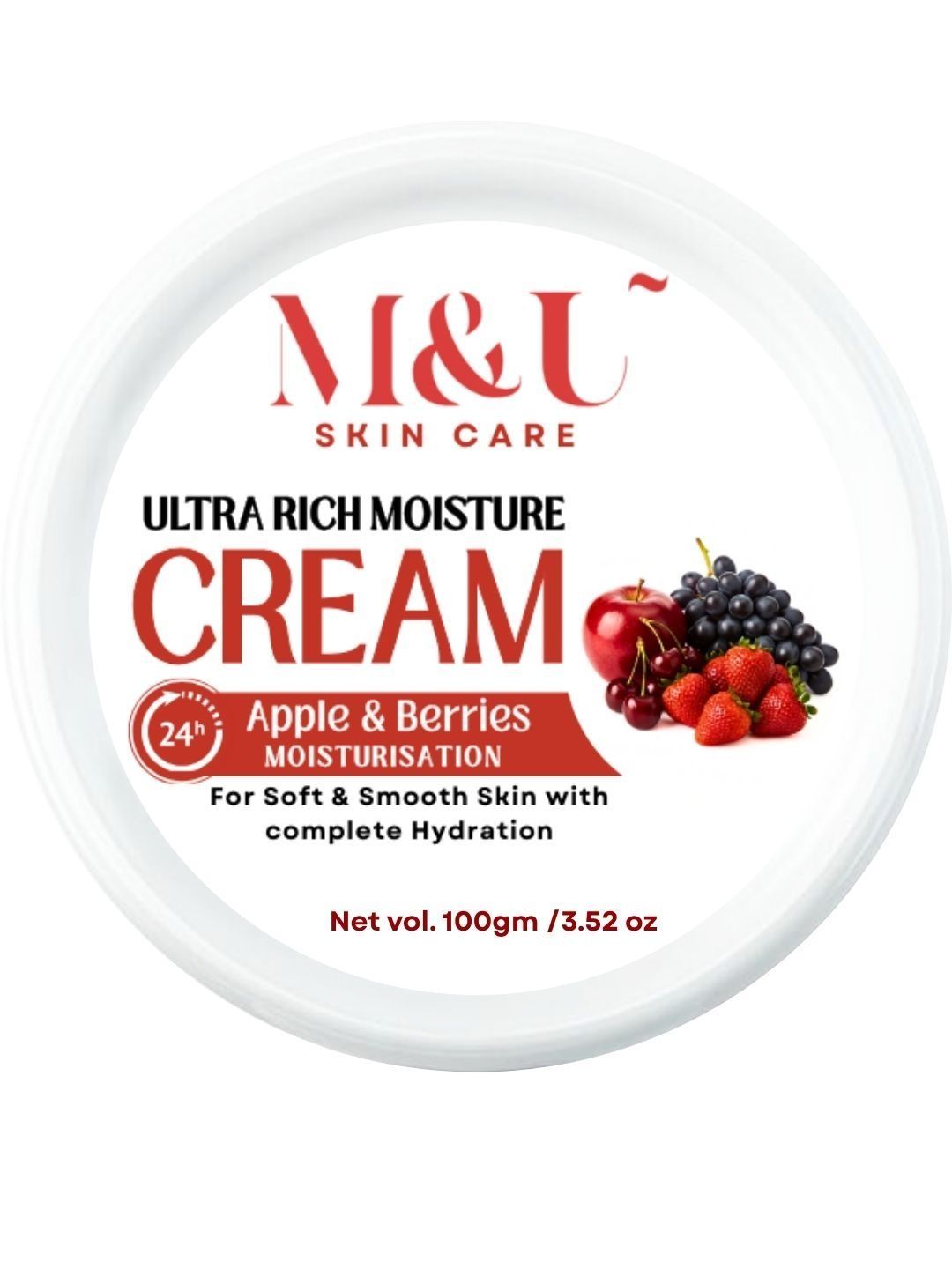 M&U Ultra Rich Moisture Cream With Apple & Berries - 100 g-picture-44