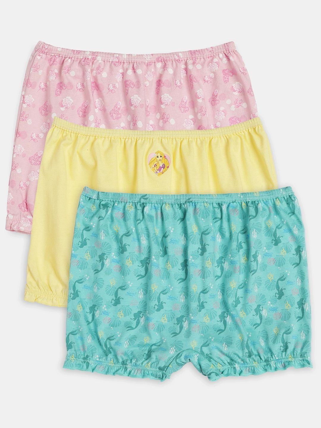 Jockey Pack of 3 Disney Princess Collection Super Combed Cotton Printed Bloomers - D702-picture-54