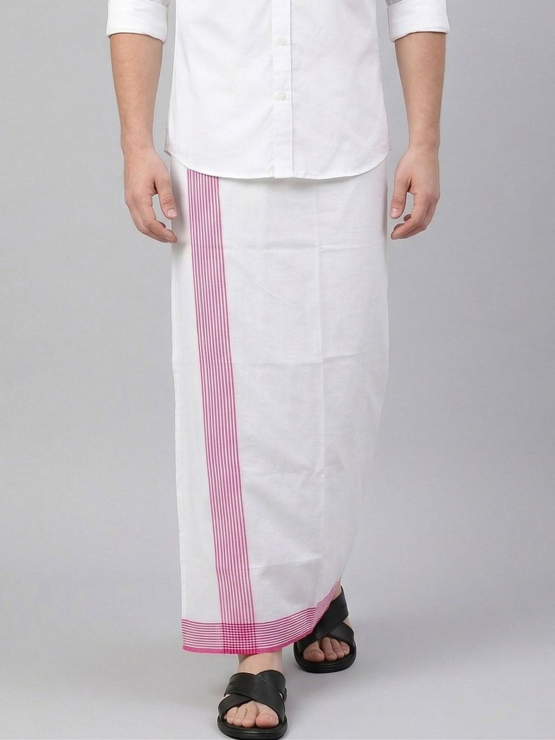 TUNI MANI Men Solid Cool Cotton Dhoti-picture-31