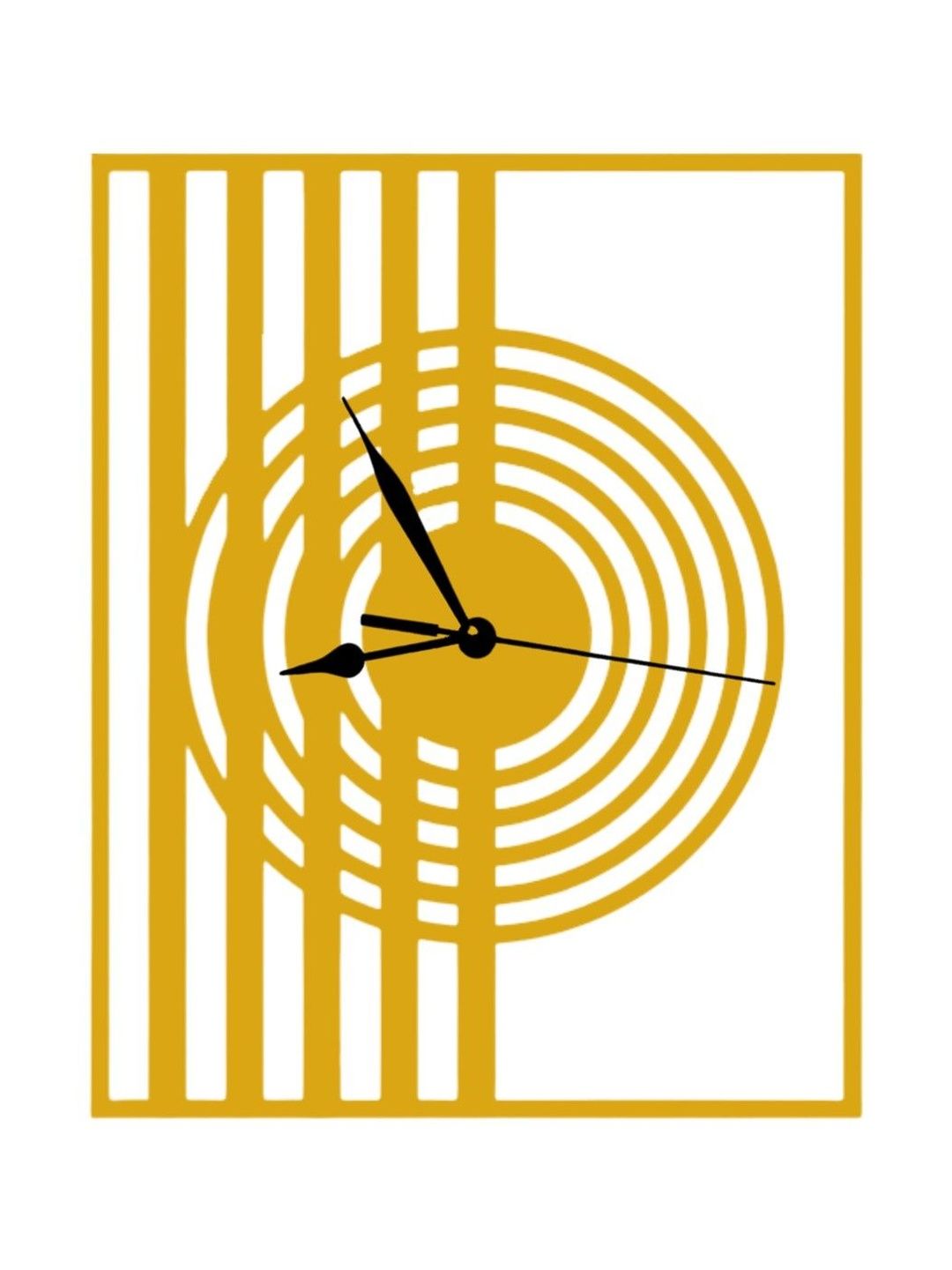 VENTUOS Gold-Toned & Yellow Wall Clock-picture-35