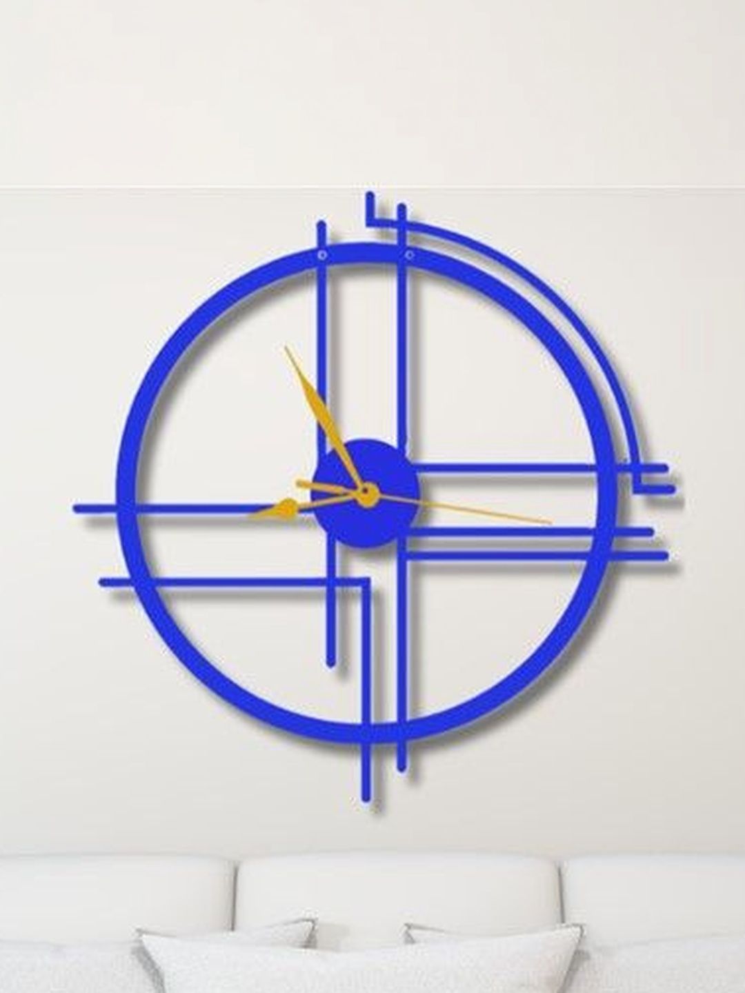 VENTUOS Blue & Blue Geometric Wall Clock-image-33