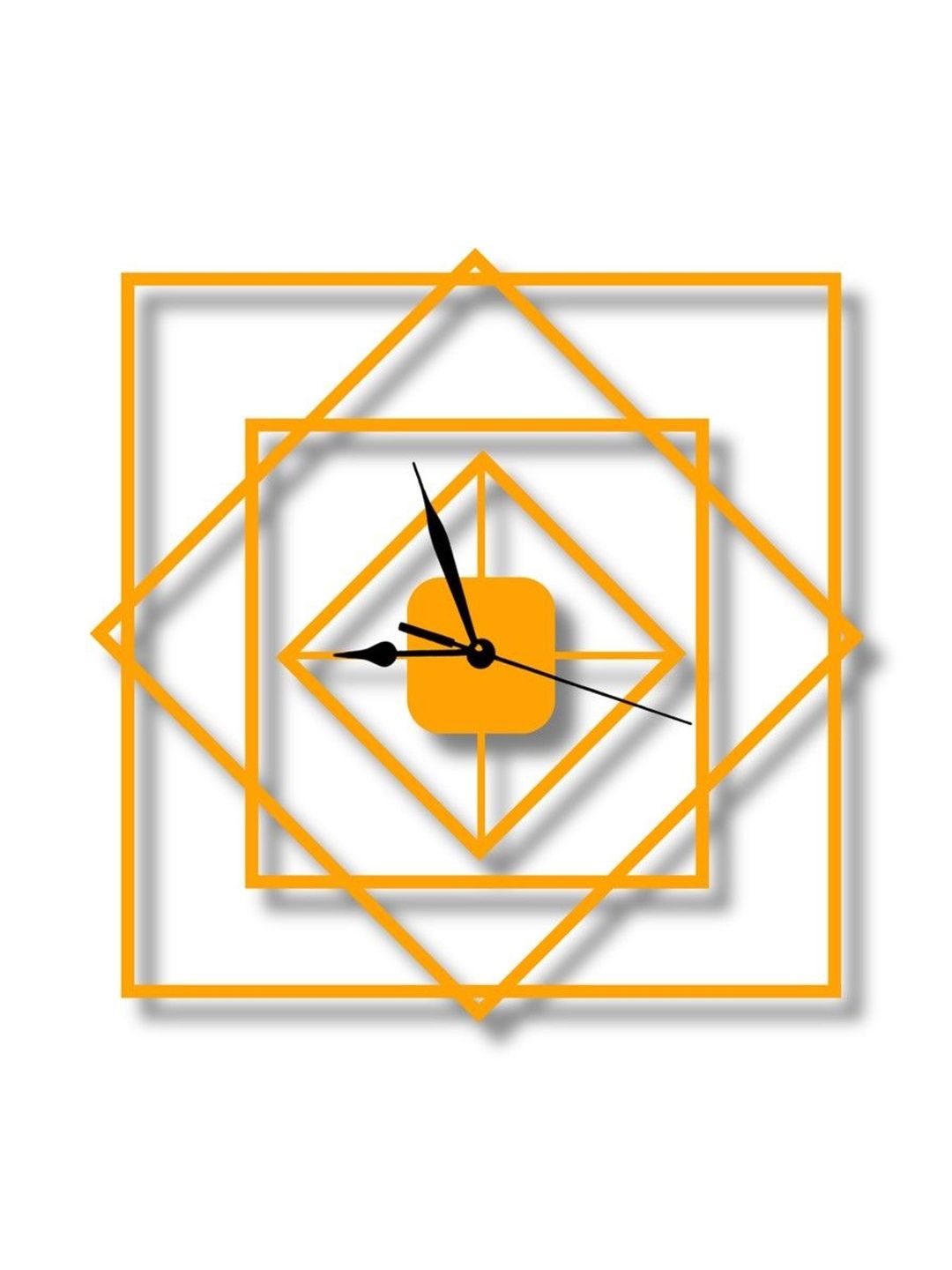 VENTUOS Orange & Yellow Geometric Wall Clock-image-26
