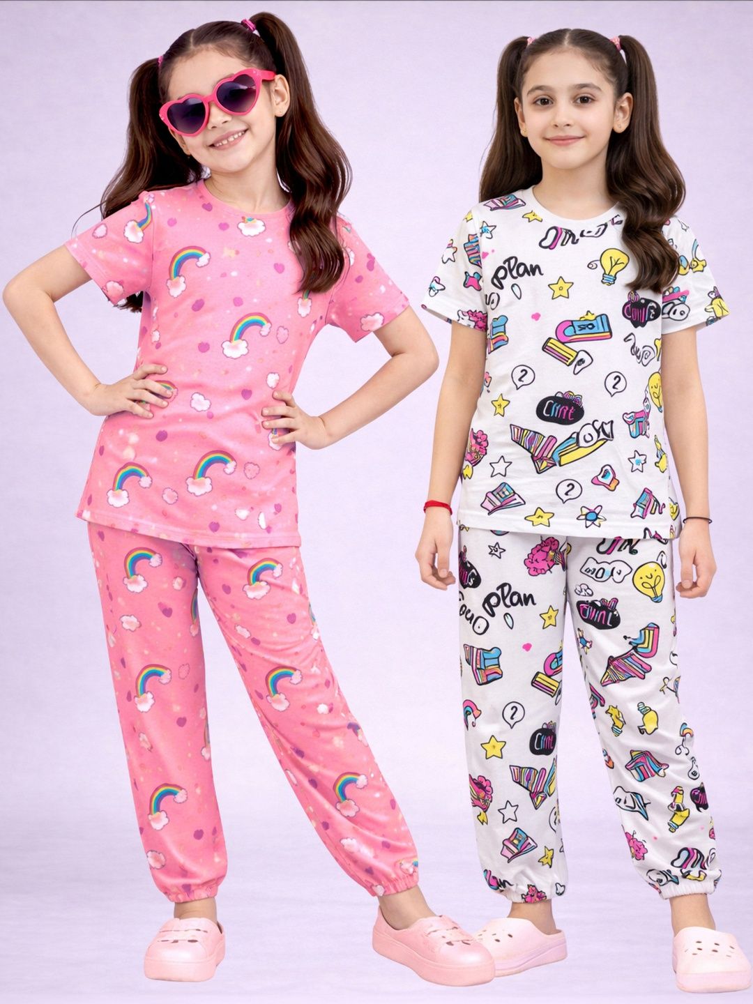 LITBABY Girls Printed Short Sleeves Nightdress-image-27