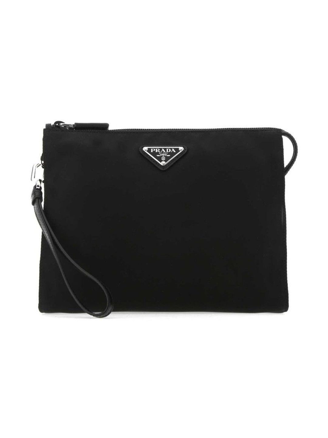 Prada Men Black Leather Handbags-image-23