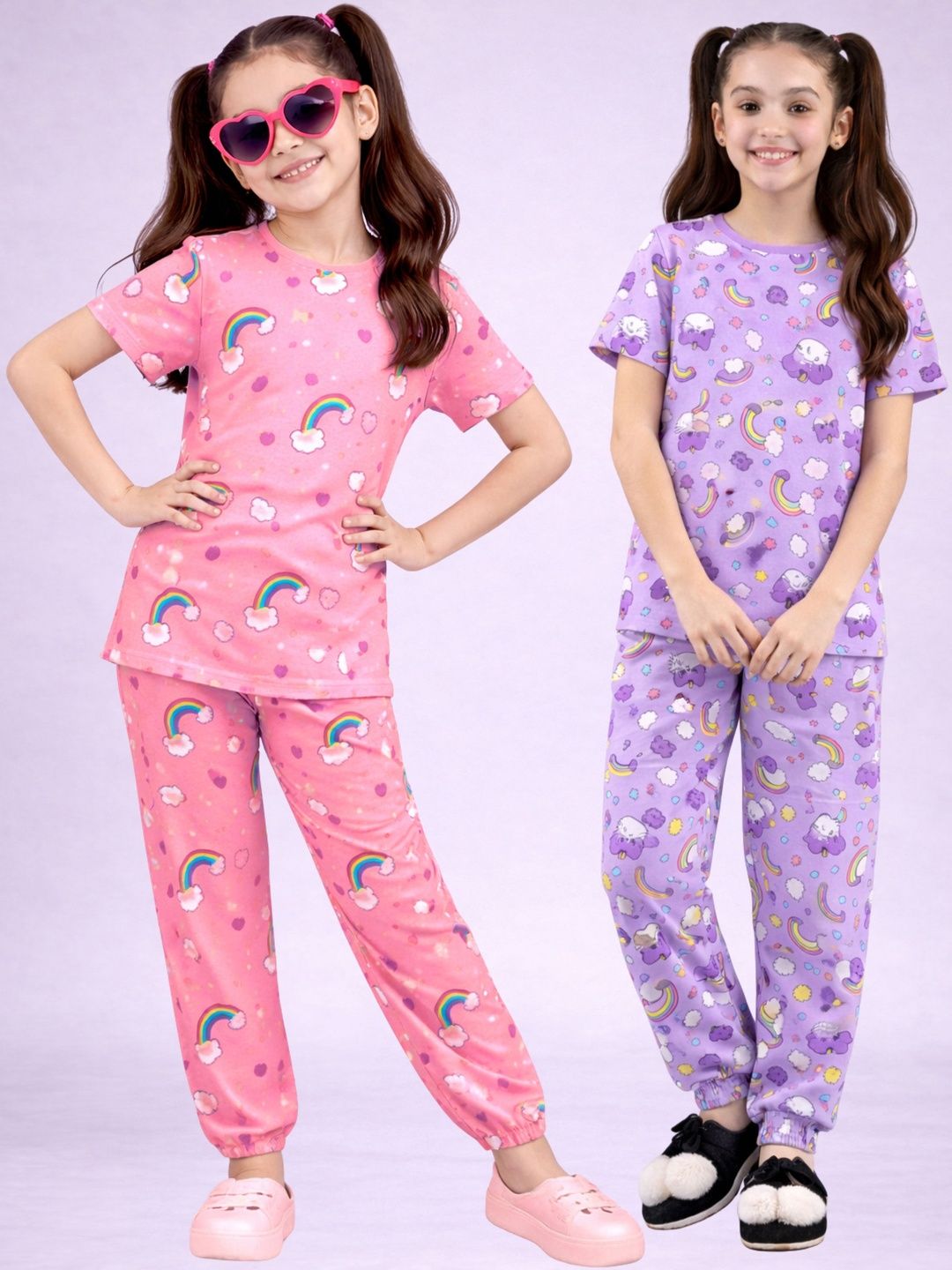 LITBABY Girls Printed Short Sleeves Nightdress-image-26