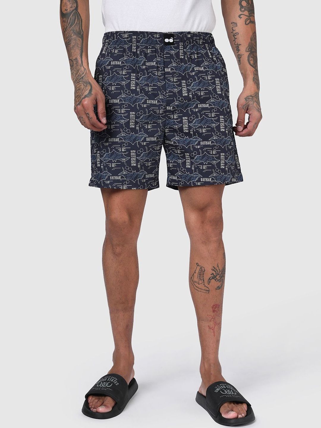 Bewakoof DC Men Sky Captain Blue Batman All Over Printed Boxers-picture-25