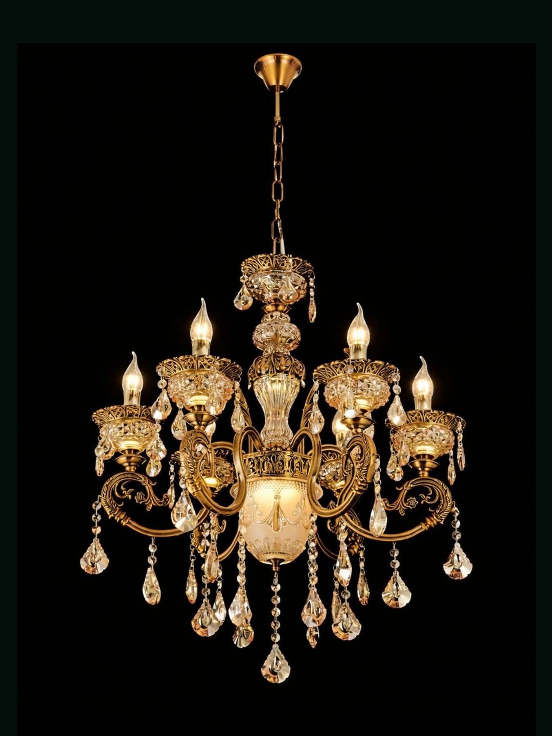 Stello Gold-Toned Traditional Ceiling Lamp-picture-13