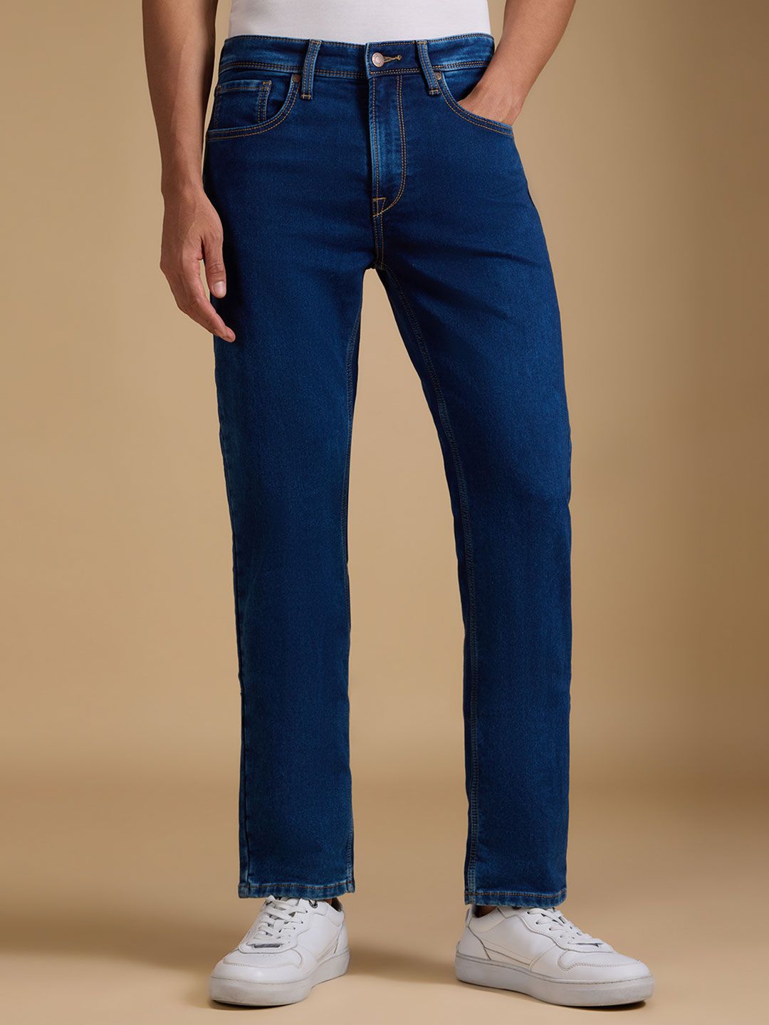 Pepe Jeans Men Comfort Straight Fit Mid-Rise Stretchable Jeans-picture-25