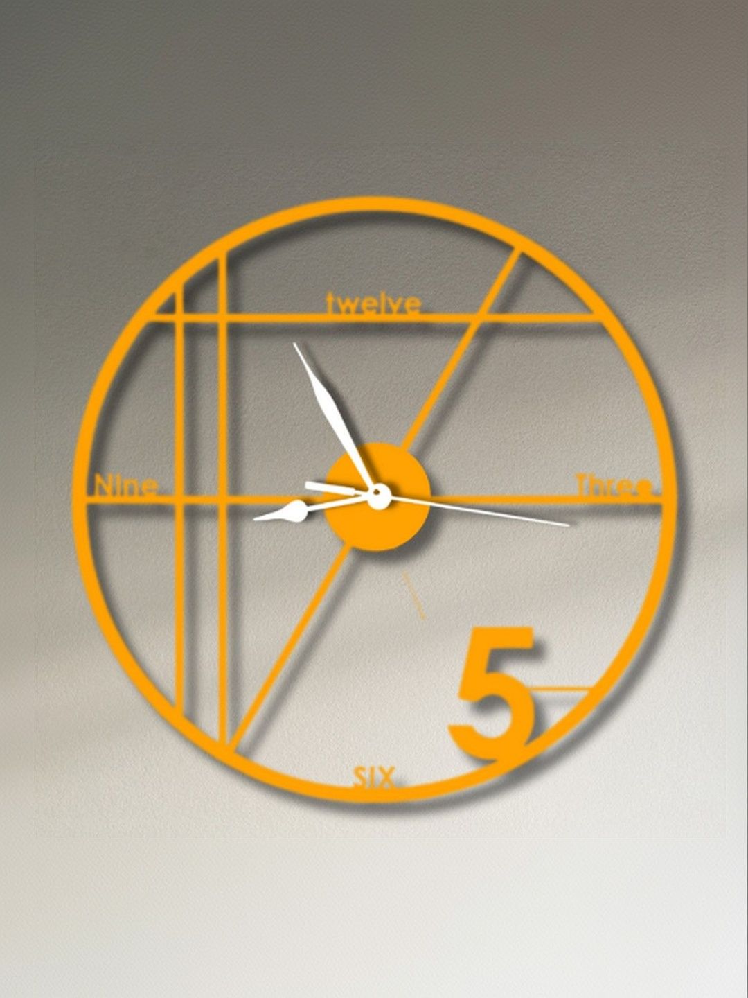 VENTUOS Orange & Orange Wall Clock-picture-31