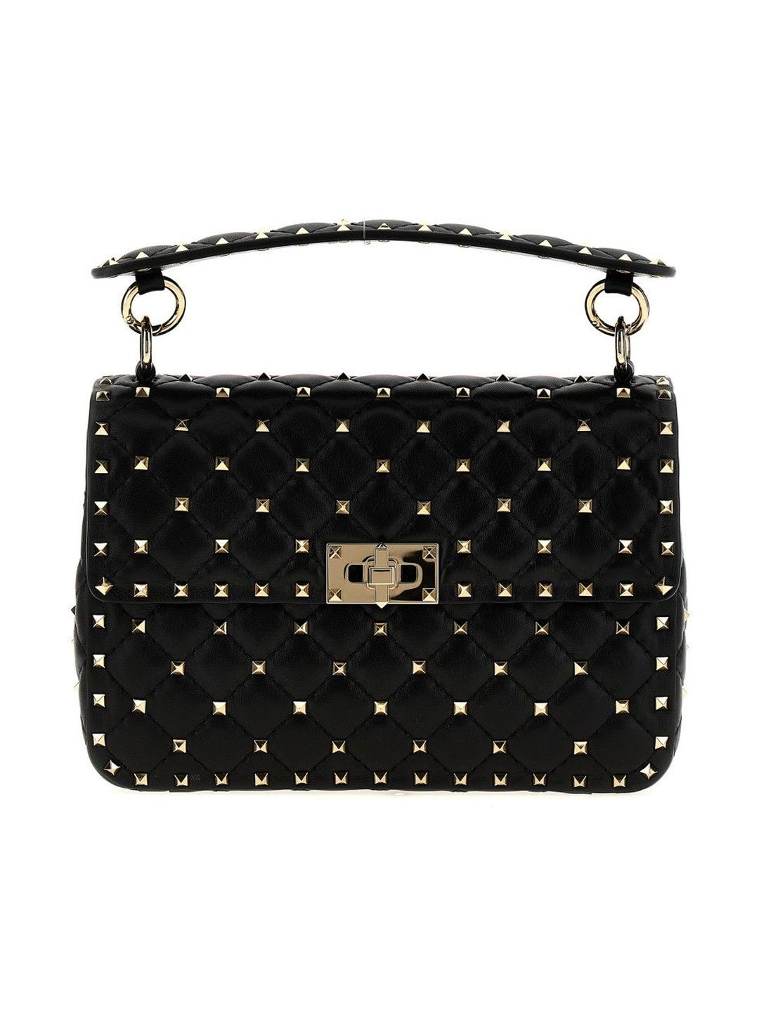 valentino garavani Black Rockstud Spike Shoulder Bag-picture-45
