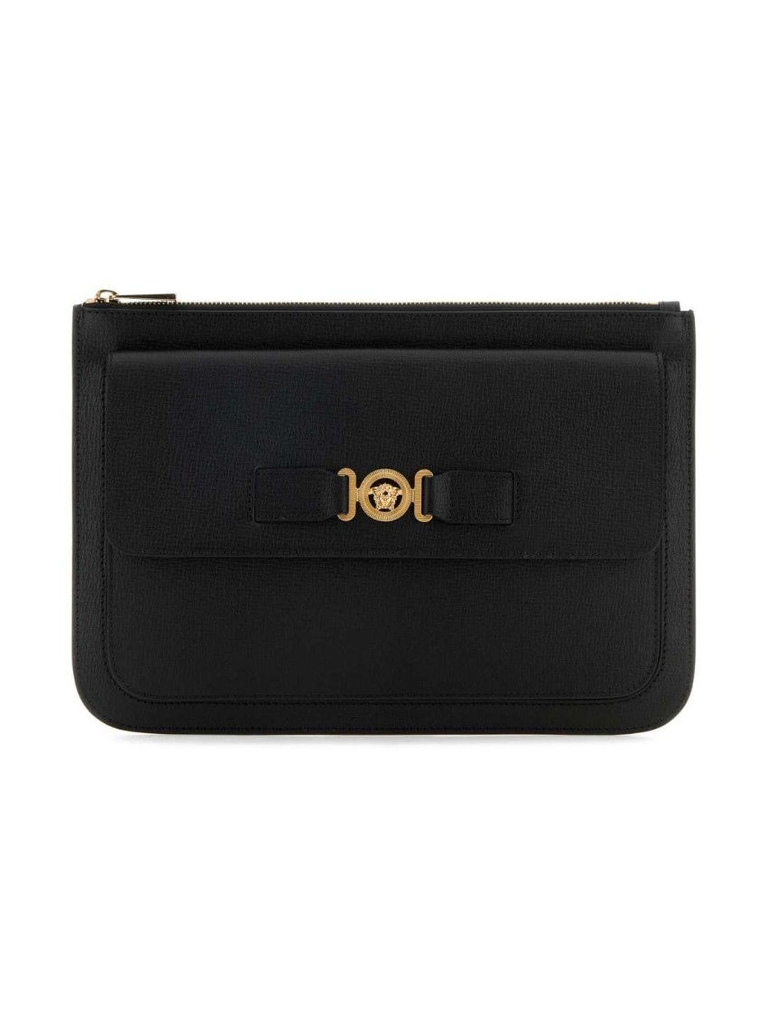 versace Black Leather Large Medusa Biggie Clutch-picture-35