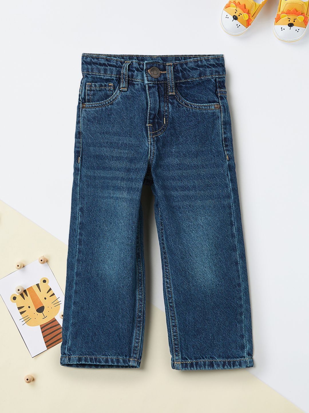 max Boys Regular Fit Mid-Rise Light Fade Stretchable Jeans-picture-43