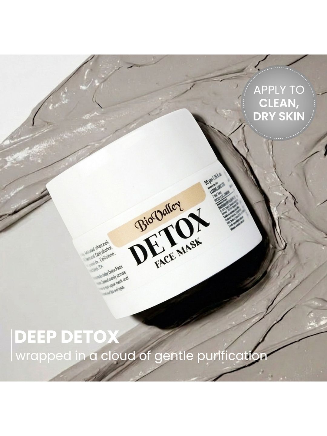 Bio Valley Detox Face Mask With Charcoal & Kaolin Clay - 50 g-image-36