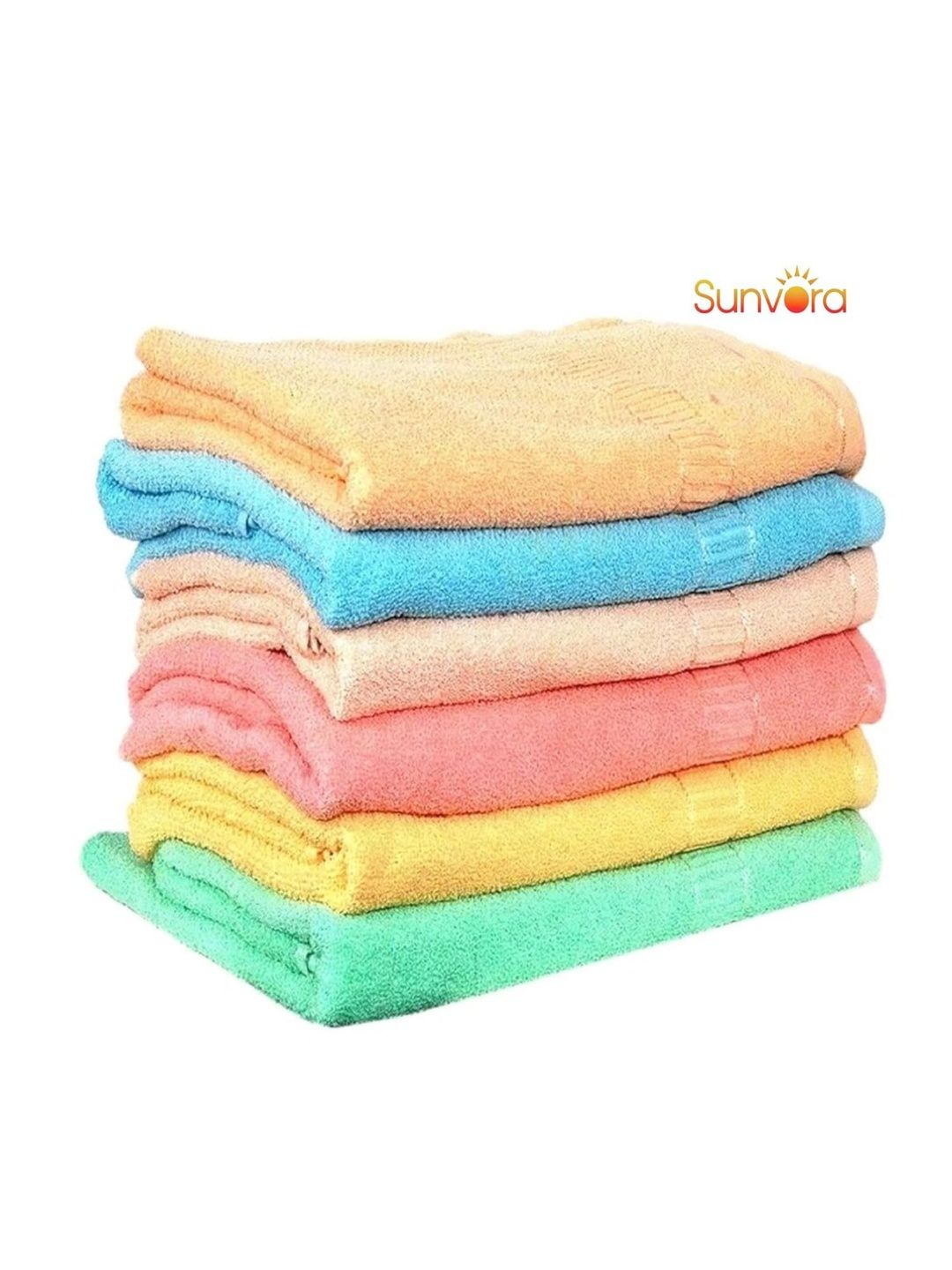 Sunvora Set Of 6 Cotton Regular Face Towels-image-19