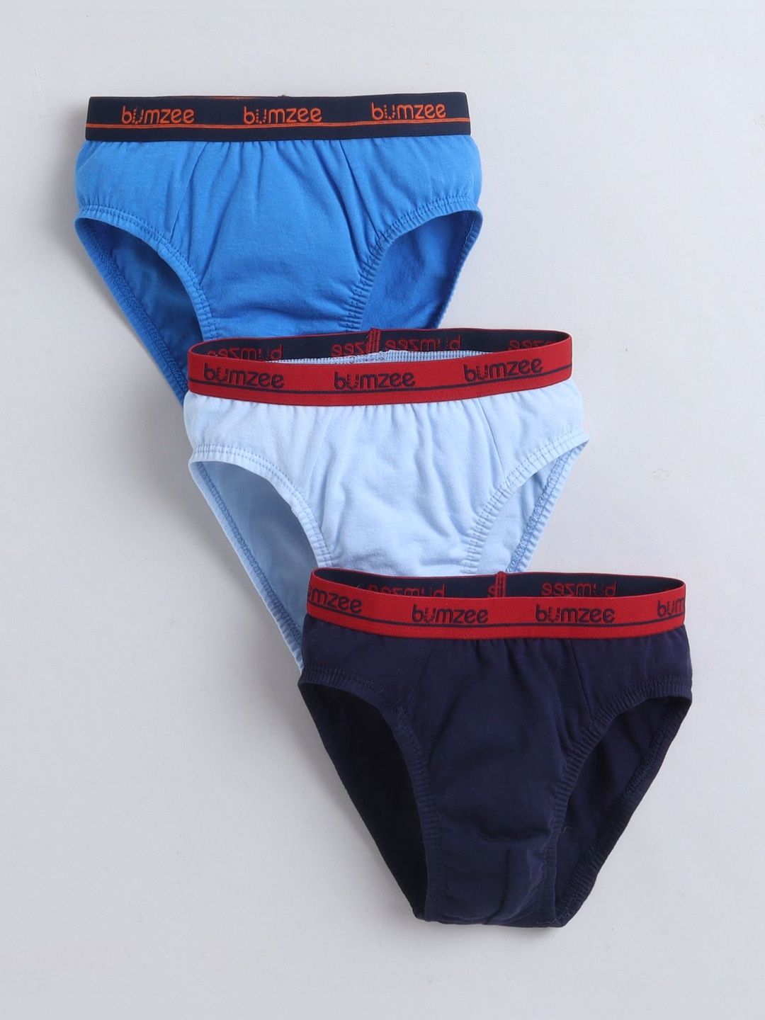 BUMZEE Boys Pack of 3 Cotton Basic Briefs-image-42