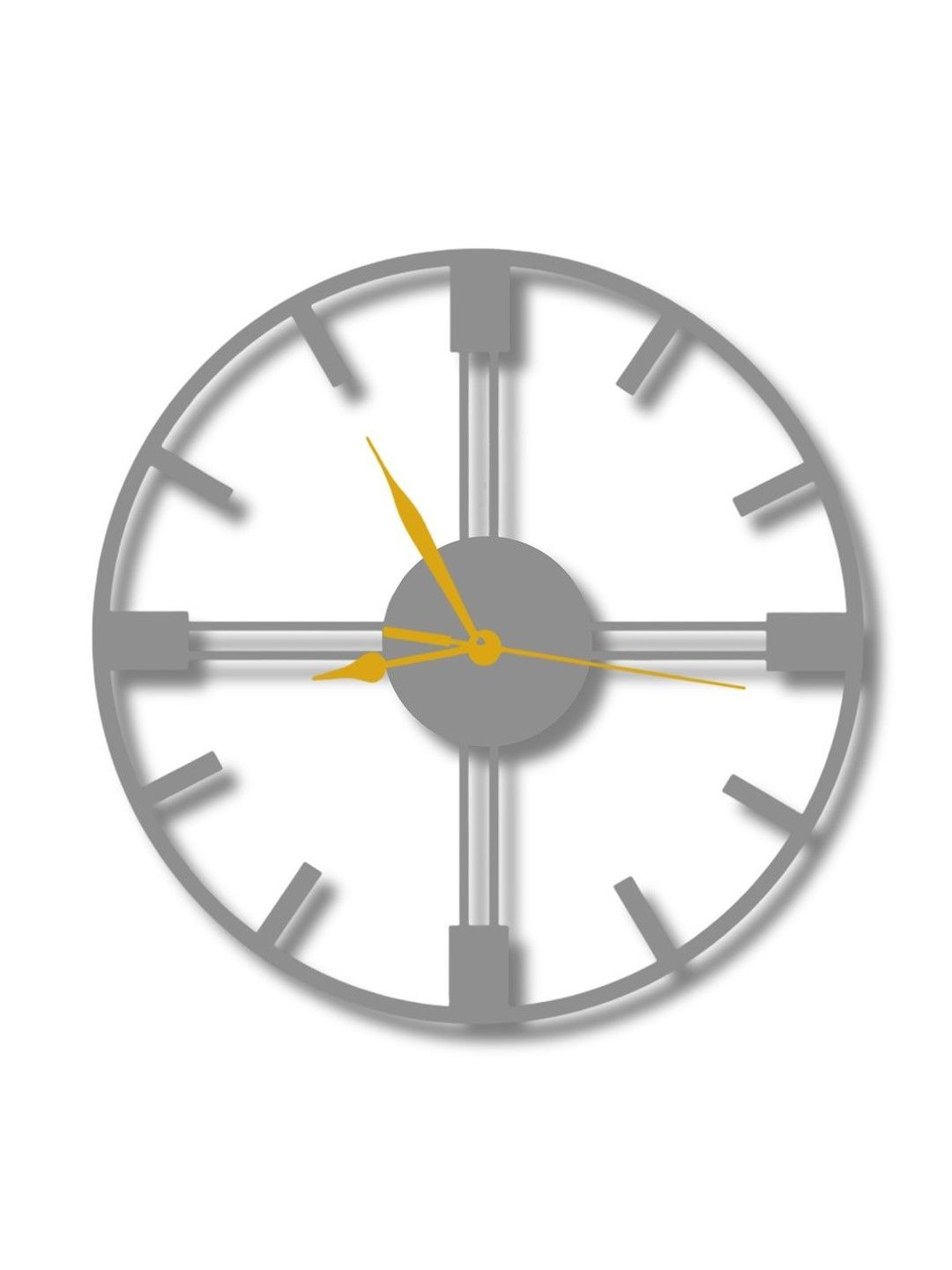 VENTUOS Grey & Grey Wall Clock-image-45
