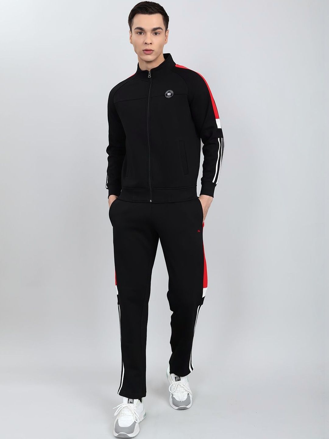 Monte Carlo Colorblocked Mock Collar Tracksuits-picture-14