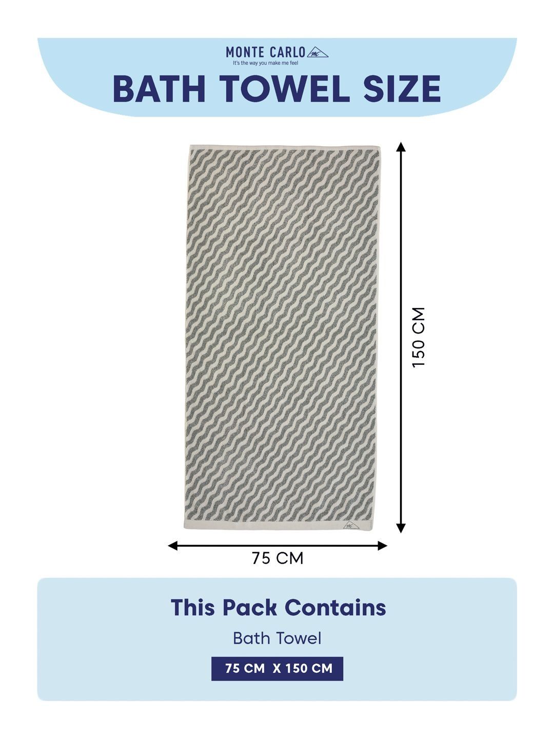 Monte Carlo Green & White 1 Printed Cotton 500 GSM Bath Towel-picture-14