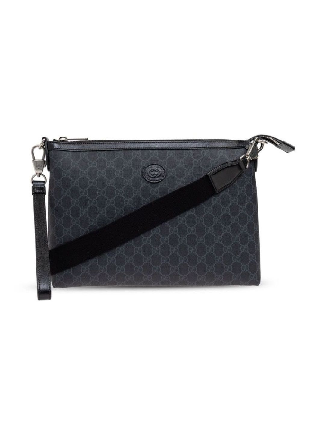 Gucci Black Gg Supreme Canvas Crossbody Bag-picture-18