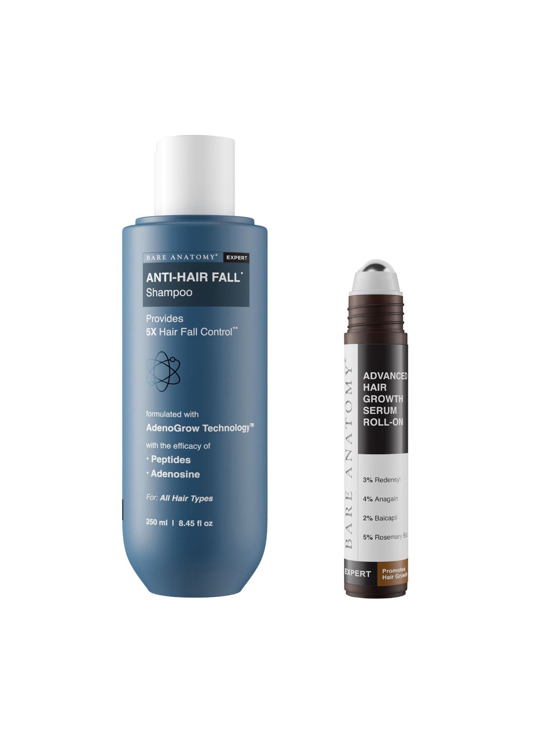 Bare Anatomy Rosemary Roll-On & Hair Fall Shampoo Hair Growth -100ml Hair Care Combo-picture-18