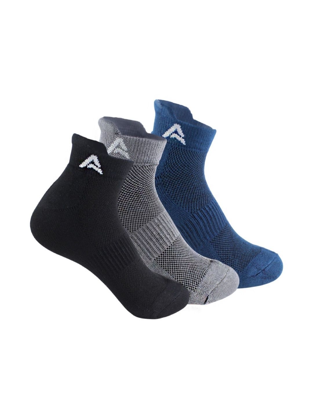 AMAREE Unisex Pack of 3 Assorted Patterned Ankle Length Socks-image-33