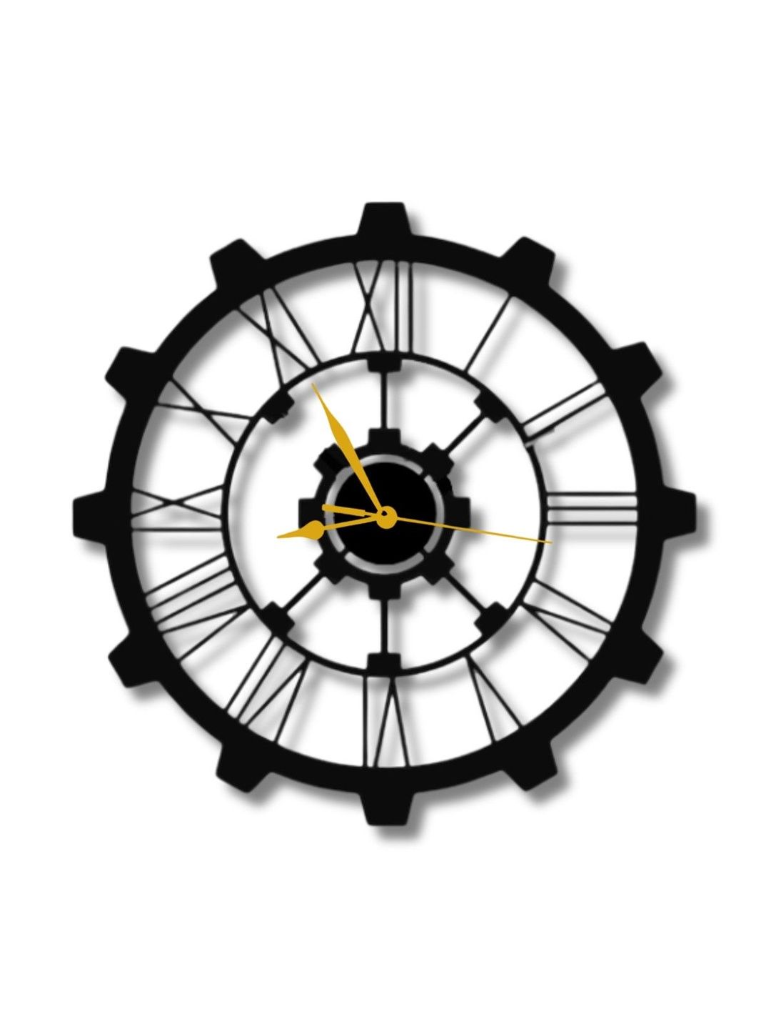 VENTUOS Black & Black Quirky Wall Clock-picture-27