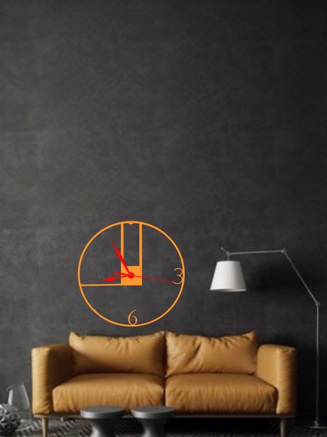 VENTUOS Orange & Orange Wall Clock-picture-33