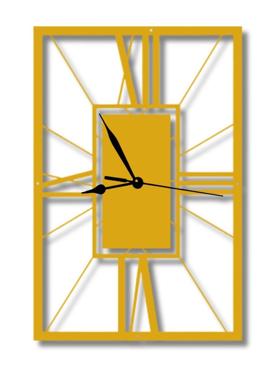 VENTUOS Gold-Toned & Yellow Textured Wall Clock-image-29
