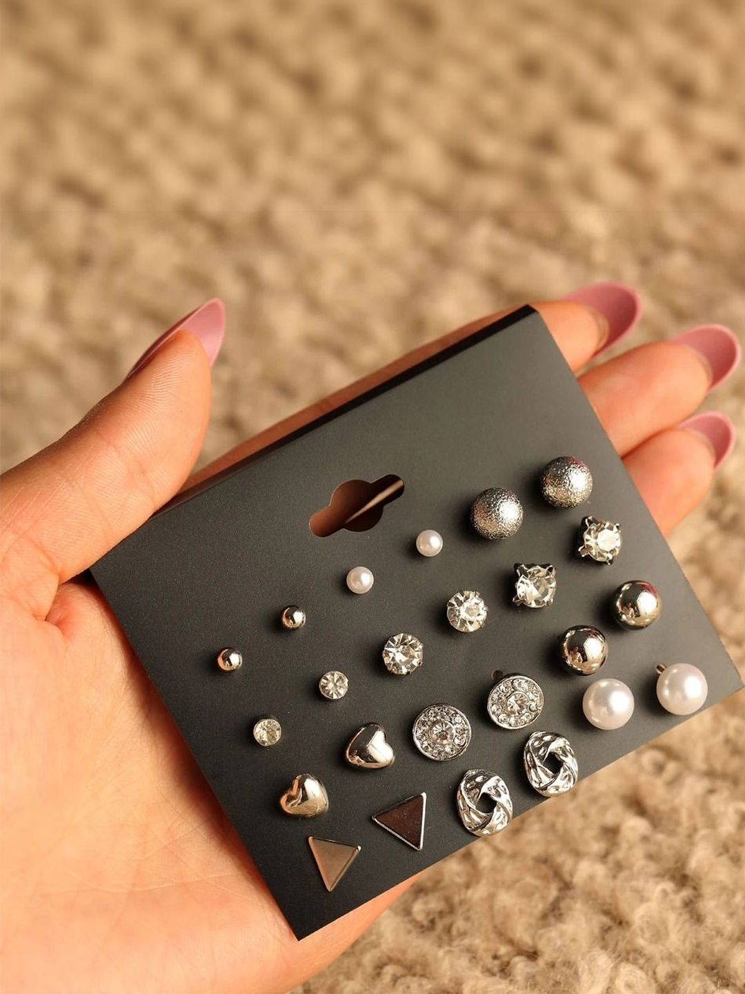 Zaphariq Geometric Studs Earrings-picture-23
