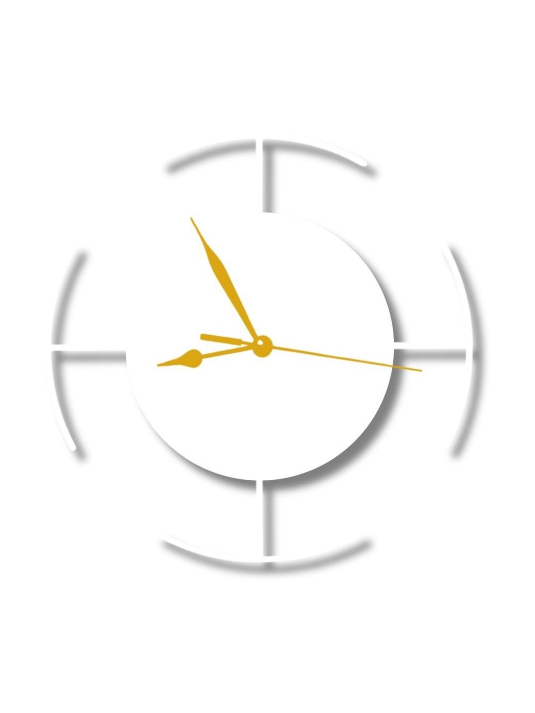 VENTUOS White & White Contemporary Wall Clock-picture-55