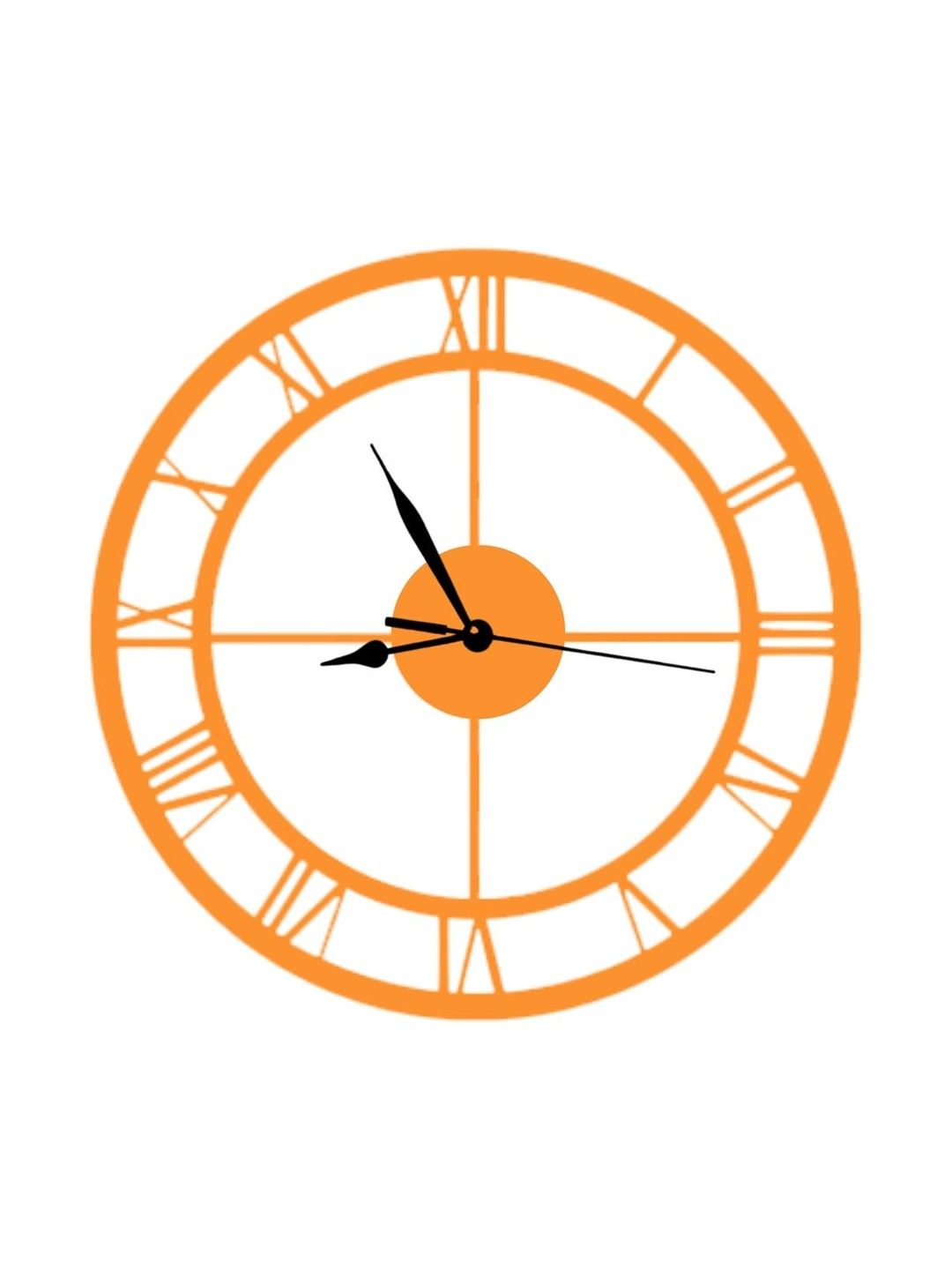 VENTUOS Orange & Orange Wall Clock-picture-36