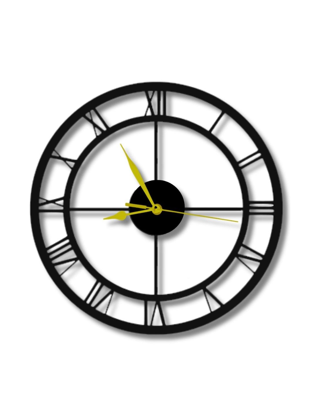 VENTUOS Black & Black Wall Clock-picture-34