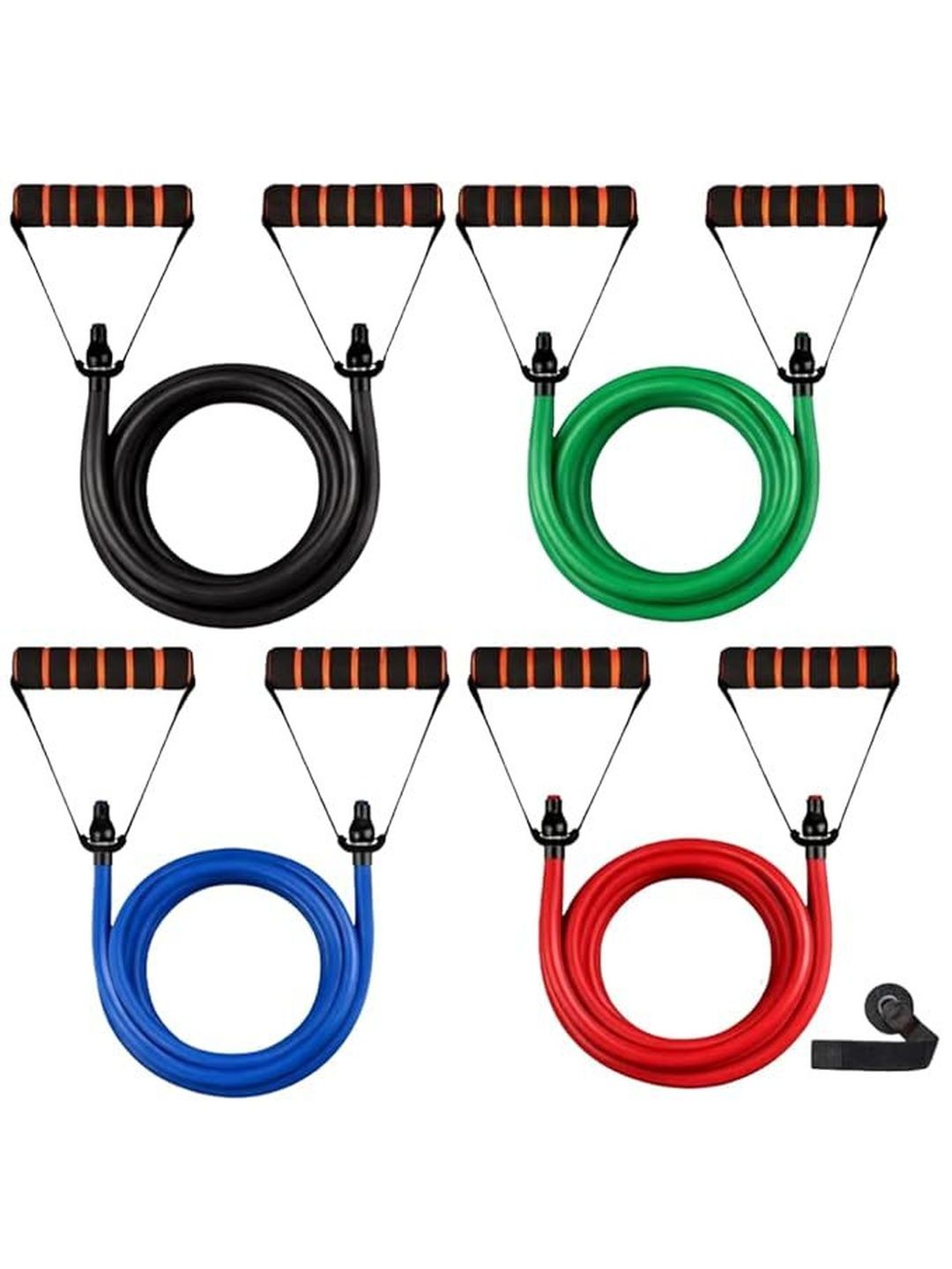 Wellesa Set Of 4 Plastic Resistance Tube Set-picture-14
