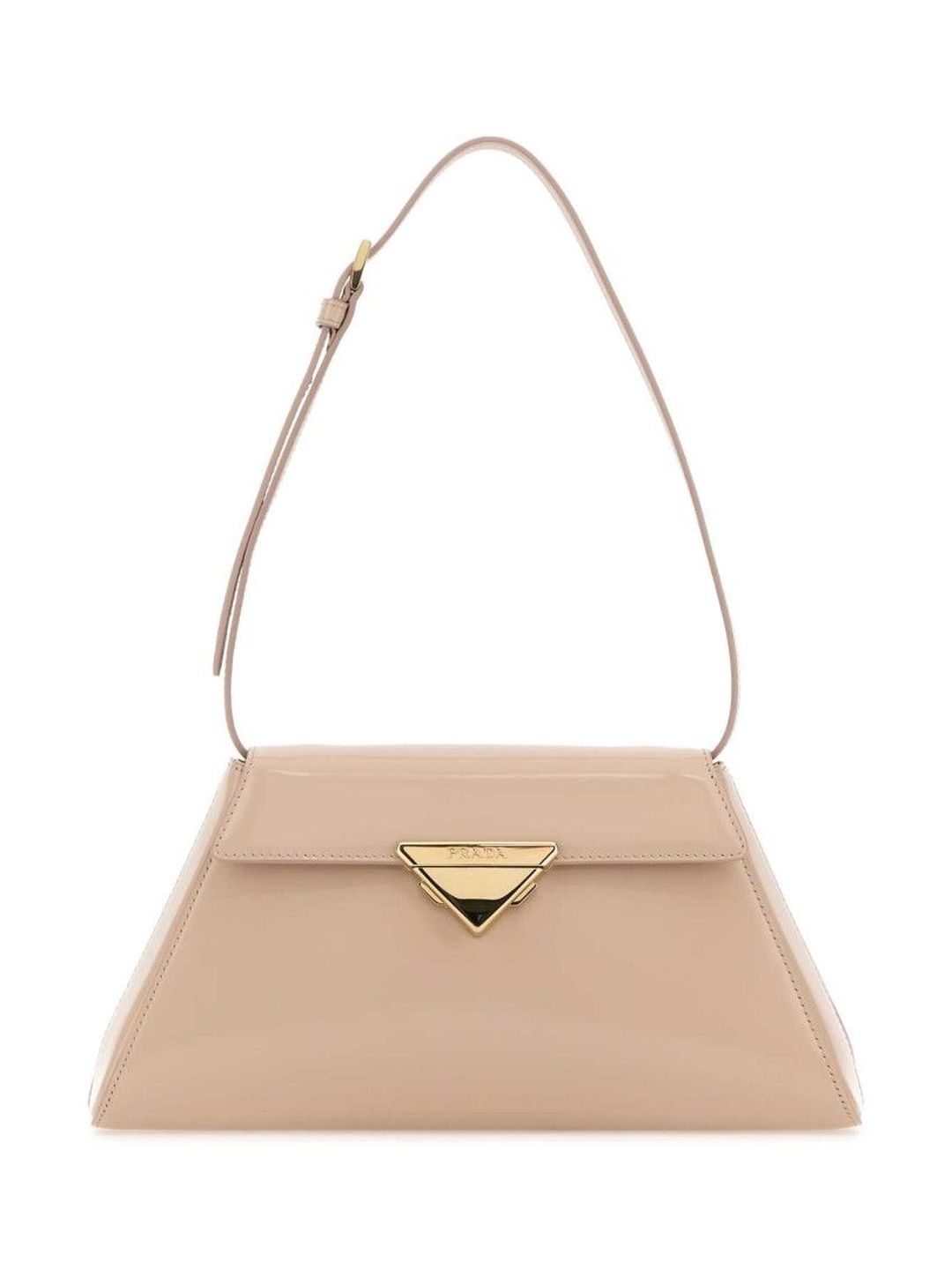 Prada Pink Logo-Buckle Shoulder Bag-image-14