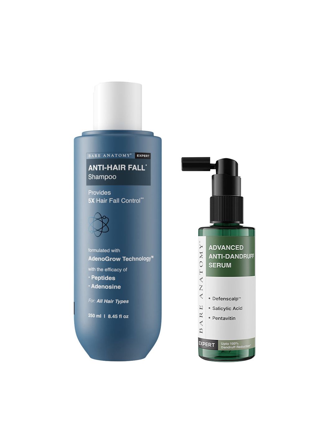 Bare Anatomy Anti Dandruff Serum- 50 ml & Hair Fall Shampoo - 250ml Hair Care Combo-picture-22