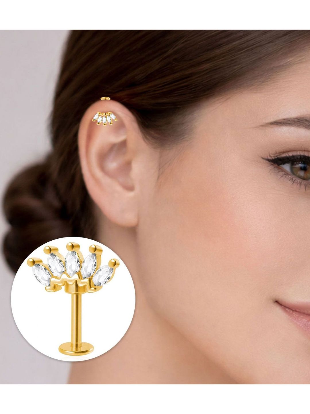 VAMA Floral Studs Earrings-picture-26