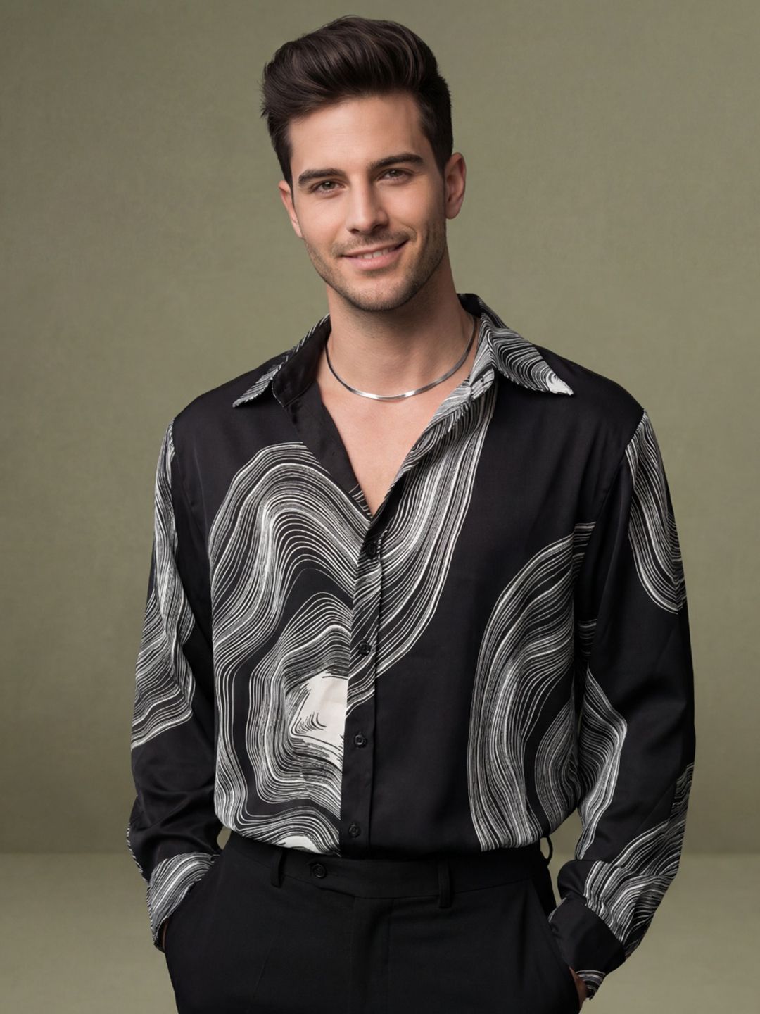 SZN Men Smart Printed Casual Shirt-picture-54