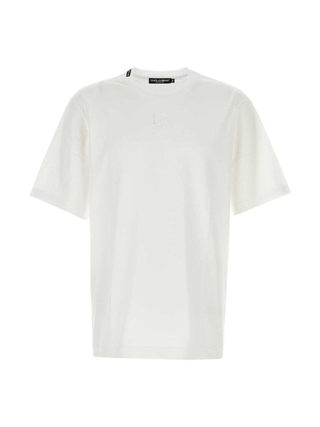 Dolce & Gabbana White Cotton T-Shirt-image-47