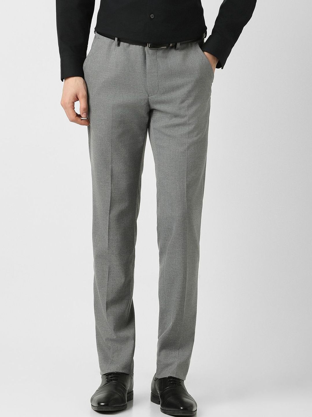 Peter England Men Slim Fit Trousers-picture-30