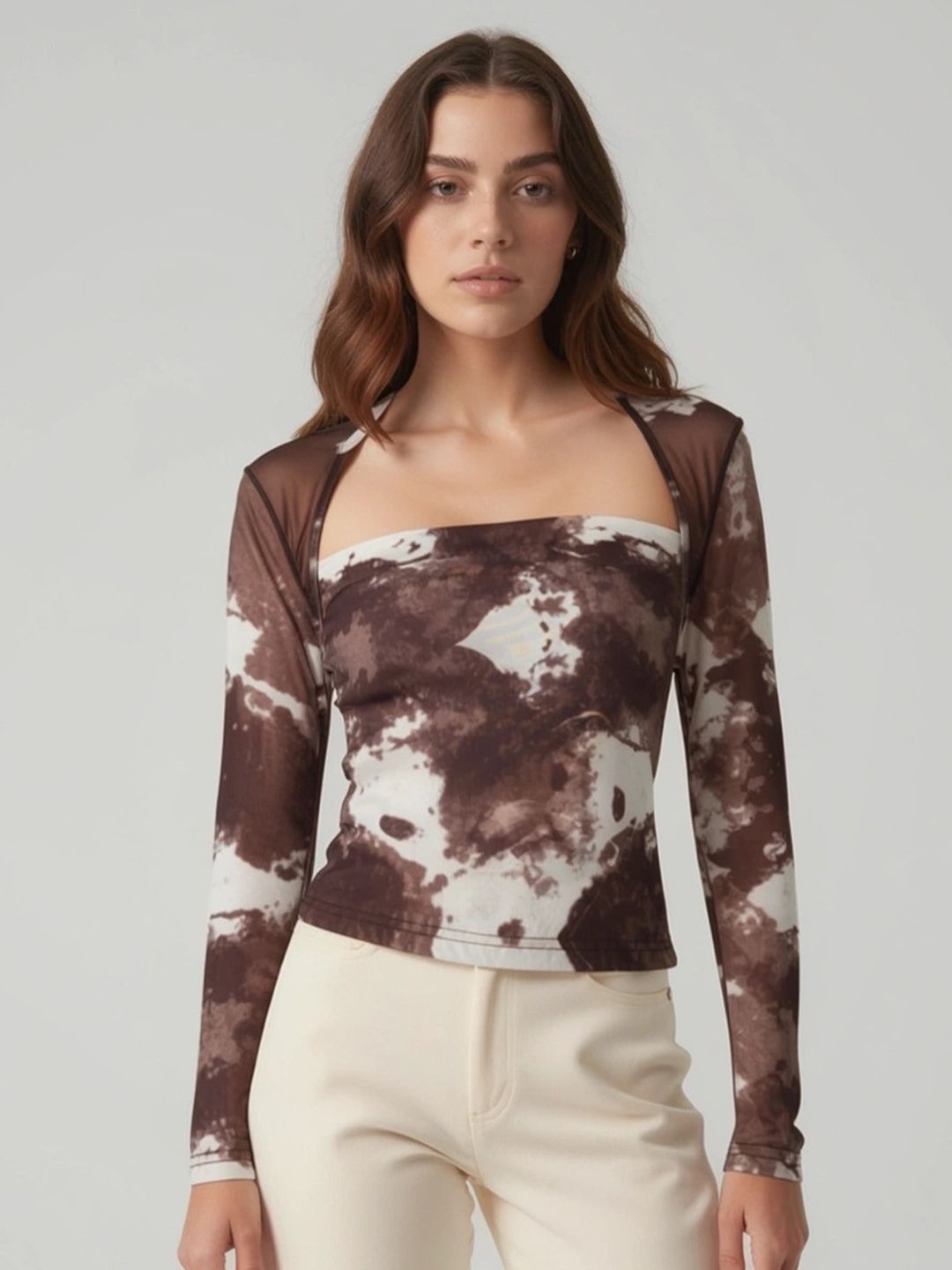 Suo Print Halter Neck long Top-picture-18